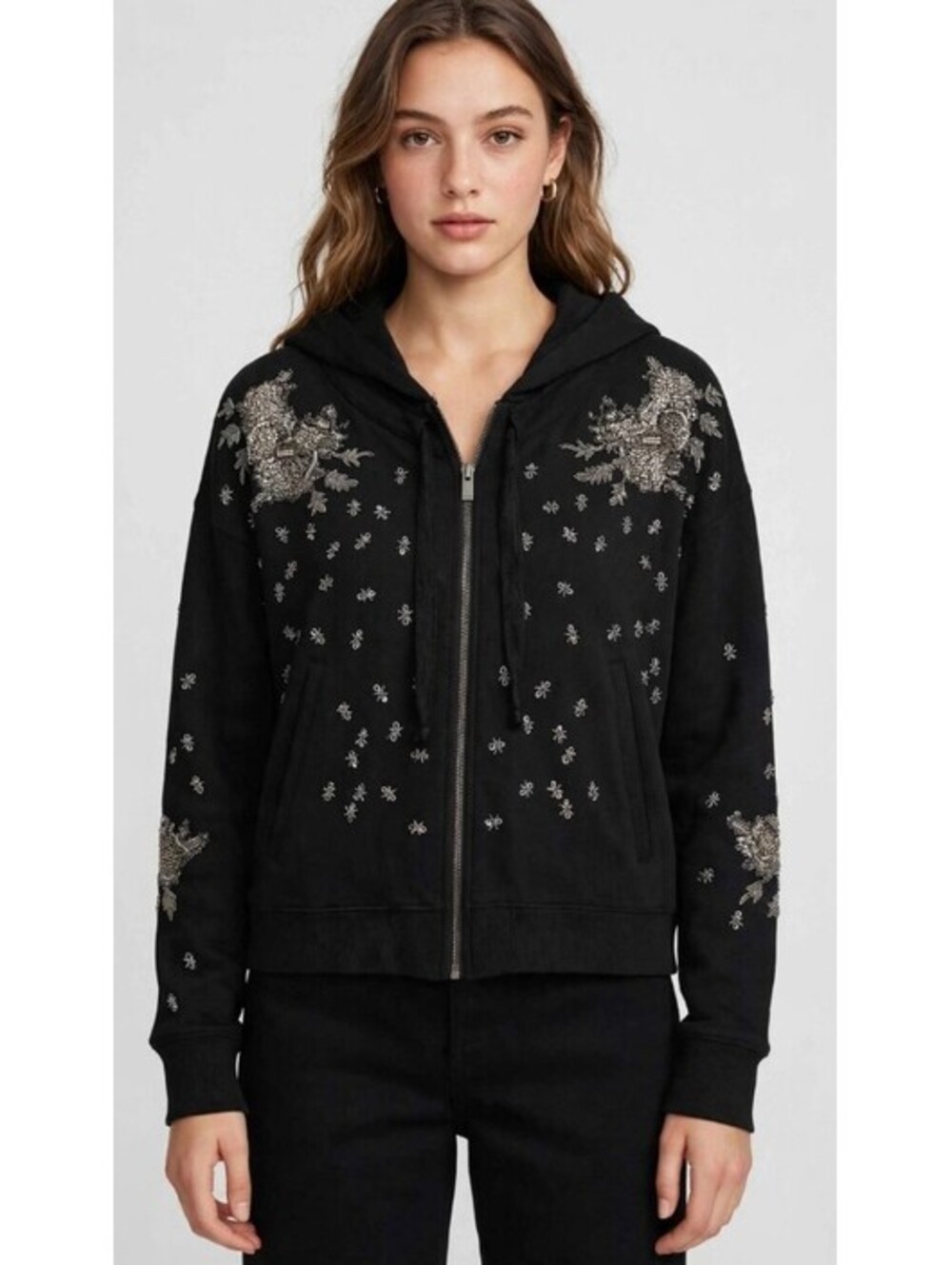 The Kooples Sport Embellished Hoodie